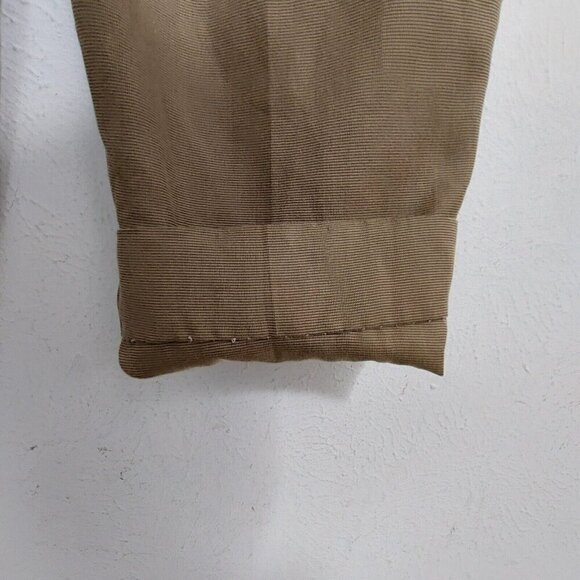 Guy Laroche Vintage Men's Pleated Pin Check Dress Trousers Pants Size 36 Luxury - Picture 10 of 16